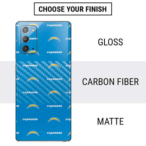 NFL Los Angeles Chargers Blitz Series Galaxy Note20 5G Skin